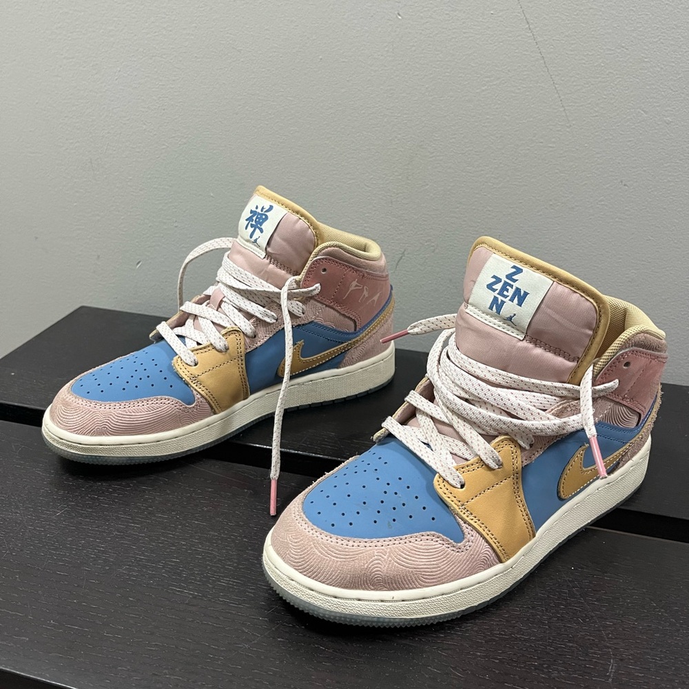 GS Air Jordan 1 Mid SS "ZEN" Multi Color 5.5Y